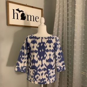 Vineyard Vines Blue & White dyed shirt